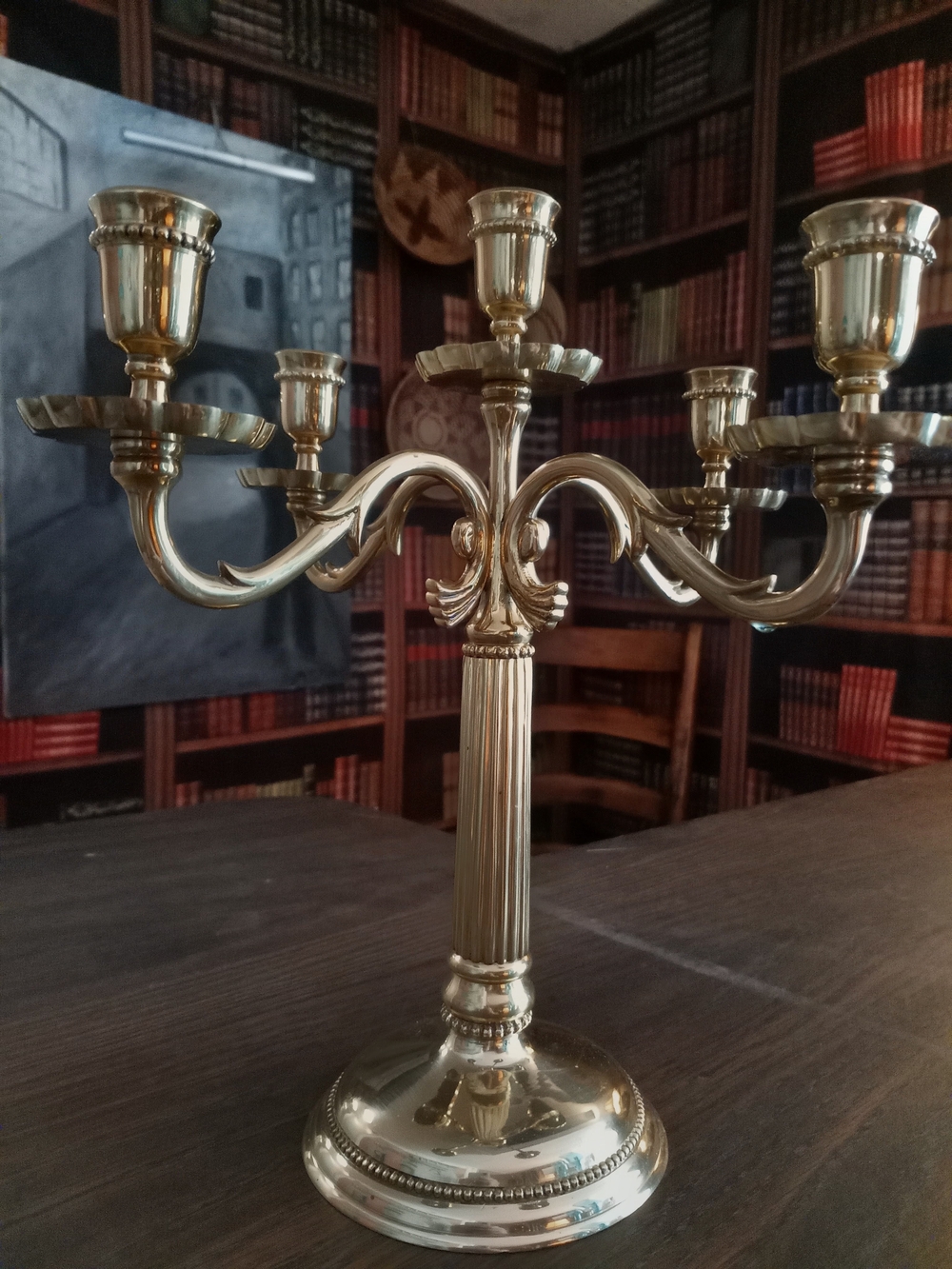 VTG 1993 Hagamässing "Sofia" 5-Light Candelabra by Carl-Arne Breger